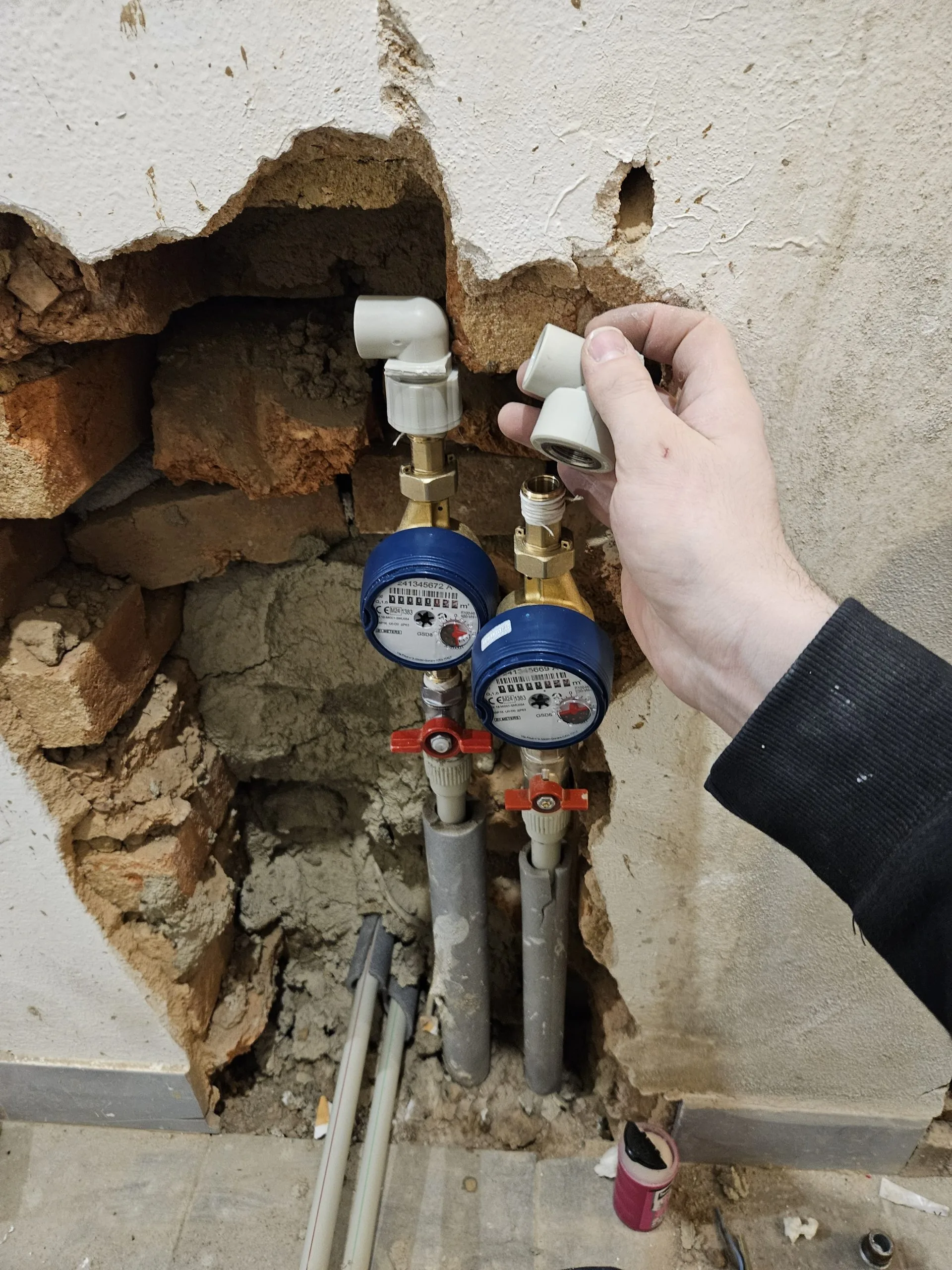 Instalace vodoměrů